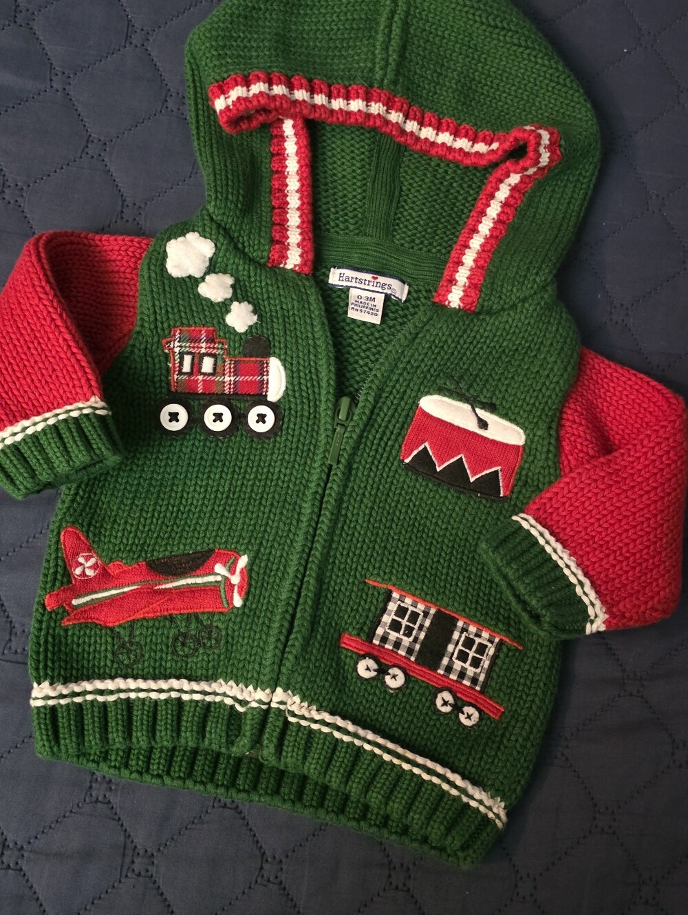 Vintage Baby Hartstrings Christmas Sweater